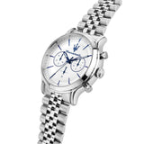Buy Shop Maserati Epoca Chronograph White Dial Silver Steel Strap Watch for Men - R8873618034 USA Online