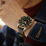 Buy Shop Citizen Mechanical Automatic Black Dial Black Leather Strap Watch for Men - NJ0176-10E USA Online