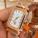 Buy Shop Tory Burch Robinson White Dial Rose Gold Steel Strap Watch for Women - TBW1502 USA Online