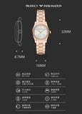 Buy Shop Emporio Armani Federica Analog Mother of Pearl Dial Rose Gold Steel Strap Watch for Women - AR11558 USA Online