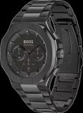 Buy Shop Hugo Boss Taper Chronograph Black Dial Black Steel Strap Watch for Men - 1514088 USA Online