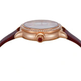 Buy Shop Emporio Armani Mia Mother of Pearl Dial Red Leather Strap Watch for Women - AR11646 USA Online