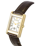 Buy Shop Emporio Armani Gino White Dial Brown Leather Strap Watch for Men - AR11665 USA Online