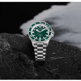 Buy Shop Emporio Armani Sea Explorer Green Dial Silver Steel Strap Watch for Men - AR60080 USA Online