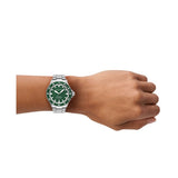 Buy Shop Emporio Armani Sea Explorer Green Dial Silver Steel Strap Watch for Men - AR60088 USA Online