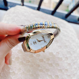 Buy Shop Just Cavalli Serpente Metallica Mother of Pearl Dial Two Tone Steel Strap Watch for Women - JC1L208M0065 USA Online