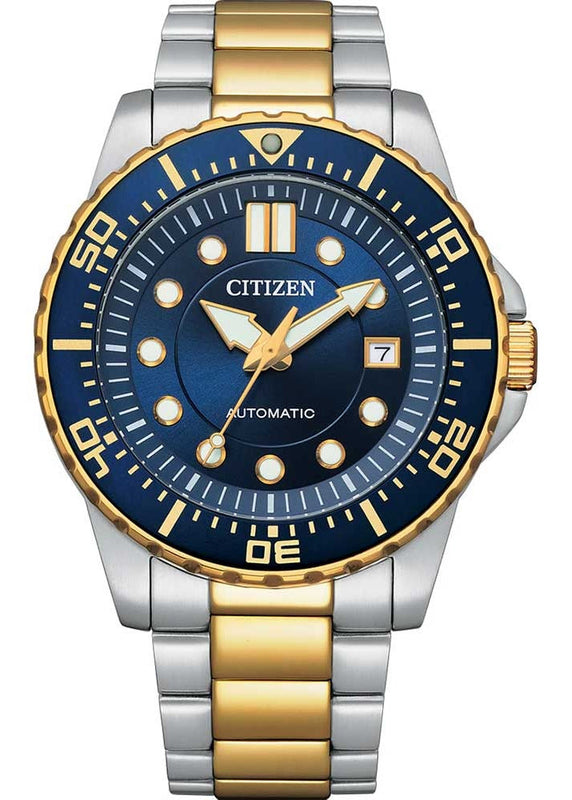 Buy Shop Citizen Mechanical Automatic Blue Dial Two Tone Steel Strap Watch for Men - NJ0174-82L USA Online