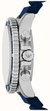 Buy Shop Emporio Armani World Explorer Chronograph Blue Dial Blue Silicone Strap Watch for Men - AR11696 USA Online