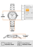 Buy Shop Emporio Armani Mia Mother of Pearl Dial Silver Steel Strap Watch for Women - AR11596 USA Online