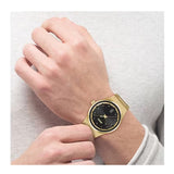 Buy Shop Hugo Boss Candor Black Dial Gold Steel Strap Watch for Men - 1514077 USA Online