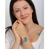 Buy Shop Emporio Armani Gianni T-Bar Blue Dial Silver Steel Strap Watch for Women - AR11627 USA Online