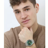 Buy Shop Hugo Boss Candor Green Dial Silver Steel Strap Watch for Men - 1514079 USA Online