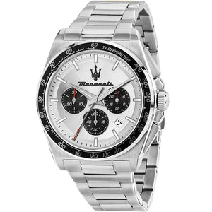 Buy Shop Maserati Velocità Chronograph Silver Dial Silver Steel Strap Watch for Men - R8873652006 USA Online