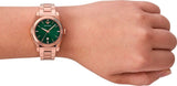 Buy Shop Emporio Armani Federica Analog Green Dial Rose Gold Steel Strap Watch for Women - AR11639 USA Online