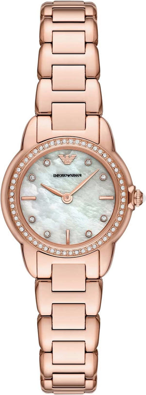 Buy Shop Emporio Armani Mia Mother of Pearl Dial Rose Gold Steel Strap Watch for Women - AR11671 USA Online