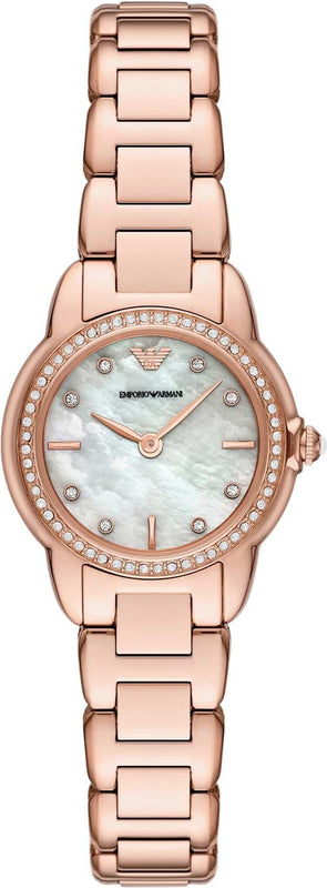 Buy Shop Emporio Armani Mia Mother of Pearl Dial Rose Gold Steel Strap Watch for Women - AR11671 USA Online
