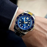 Buy Shop Citizen Mechanical Automatic Blue Dial Two Tone Steel Strap Watch for Men - NJ0174-82L USA Online