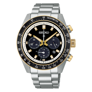 Buy Shop Seiko Prospex Speedtimer Solar Chronograph Black Dial Silver Steel Strap Watch for Men - SSC941 USA Online