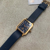 Buy Shop Tory Burch Robinson Quartz Blue Dial Blue Leather Strap Watch for Women - TBW1511 USA Online