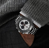 Buy Shop Seiko Prospex Speedtimer Solar Chronograph Silver Dial Silver Steel Strap Watch for Men - SSC911 USA Online