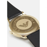 Buy Shop Emporio Armani Minimalist Green Dial Black Leather Strap Watch for Men - AR11601 USA Online