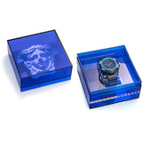 Buy Shop Versace Icon Active Chronograph Black Dial Grey Silicone Strap Watch for Men - VEZ701022 USA Online
