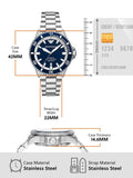 Buy Shop Emporio Armani cBlue Dial Silver Steel Strap Watch for Men - AR60079 USA Online