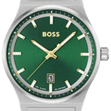 Buy Shop Hugo Boss Candor Green Dial Silver Steel Strap Watch for Men - 1514079 USA Online