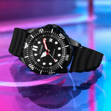 Buy Shop Citizen Mechanical Automatic Black Dial Black Rubber Strap Watch for Men - NJ0125-11E USA Online