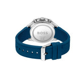 Buy Shop Hugo Boss Runner Chronograph Black Dial Blue Silicone Strap Watch for Men - 1514245 USA Online
