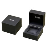 Buy Shop Hugo Boss Trace Chronograph Black Dial Black Leather Strap Watch for Men - 1514003 USA Online