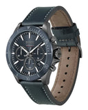 Buy Shop Hugo Boss Troper Chronograph Blue Dial Blue Leather Strap Watch for Men - 1514056 USA Online