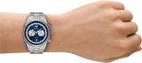 Buy Shop Emporio Armani Racer Chronograph Blue Dial Silver Steel Strap Watch for Men - AR11676 USA Online