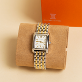 Buy Shop Tory Burch Eleanor White Dial Two Tone Steel Strap Watch for Women - TBW1070 USA Online