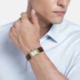 Buy Shop Emporio Armani Gino White Dial Brown Leather Strap Watch for Men - AR11665 USA Online