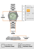 Buy Shop Emporio Armani Federica Mint Green Dial Silver Steel Strap Watch for Women - AR11656 USA Online