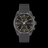 Buy Shop Hugo Boss Skytraveller Chronograph Black Dial Black Mesh Strap Watch for Men - 1514150 USA Online