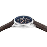 Buy Shop Maserati Attraction Limited Edition Chronograph Blue Dial Brown Leather Strap Watch for Men - R8851151003 USA Online
