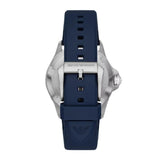 Buy Shop Emporio Armani World Explorer GMT Blue Dial Blue Rubber Strap Watch for Men - AR11592 USA Online