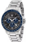 Buy Shop Maserati SFIDA Limited Edition Chronograph Grey Dial Silver Steel Strap Watch for Men - R8873640018 USA Online
