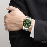 Buy Shop Hugo Boss Avery Chronograph Green Dial Silver Steel Strap Watch for Men - 1514159 USA Online