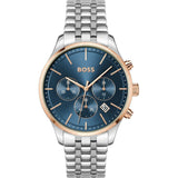 Buy Shop Hugo Boss Avery Chronograph Blue Dial Silver Steel Strap Watch for Men - 1514158 USA Online