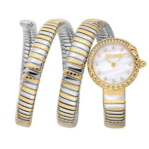 Buy Shop Just Cavalli Enchanting Mother of Pearl Dial Two Tone Steel Strap Watch for Women - JC1L302M0055 USA Online