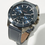 Buy Shop Hugo Boss Troper Chronograph Blue Dial Blue Leather Strap Watch for Men - 1514056 USA Online
