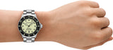 Buy Shop Emporio Armani Sea Explorer Yellow Dial Silver Steel Strap Watch for Men - AR60083 USA Online