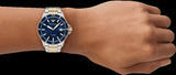 Buy Shop Emporio Armani World Explorer Blue Dial Two Tone Steel Strap Watch for Men - AR11682 USA Online