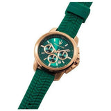 Buy Shop Maserati Successo Chronograph Green Dial Green Silicone Strap Watch for Men - R8871621038 USA Online