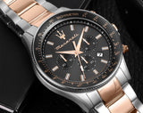 Buy Shop Maserati SFIDA Chronograph Grey Dial Two Tone Steel Strap Watch for Men - R8873640021 USA Online