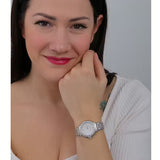 Buy Shop Emporio Armani Mia Mother of Pearl Dial Silver Steel Strap Watch for Women - AR11596 USA Online