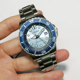 Buy Shop Citizen Mechanical Automatic Blue Dial Silver Steel Strap Watch for Men - NJ0178-81M USA Online